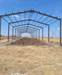 vând hală metalică 35 m lungime 12 lățimea 5 m la stâlp din profil e p