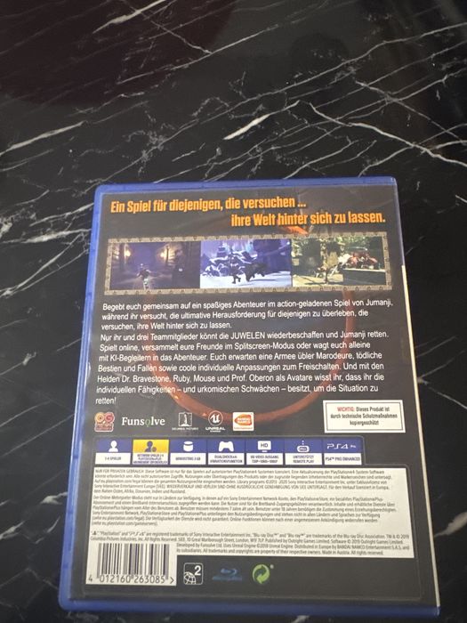 Jumanji das videospiel ps4