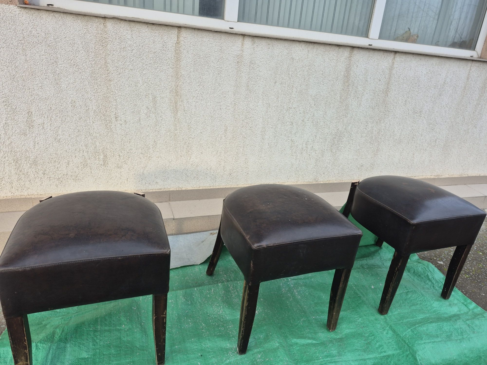 3 tamburete (Scaune) ideale pentru terasă acoperita (balcon),birou