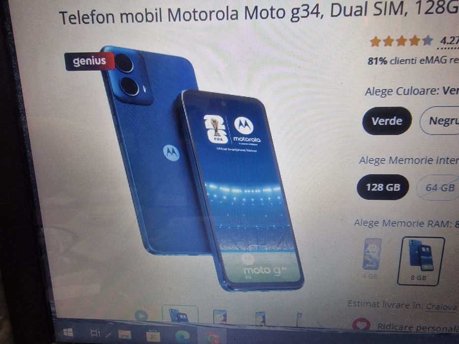 Motorola G34 5G 128Gb sigilat 500 lei Fix