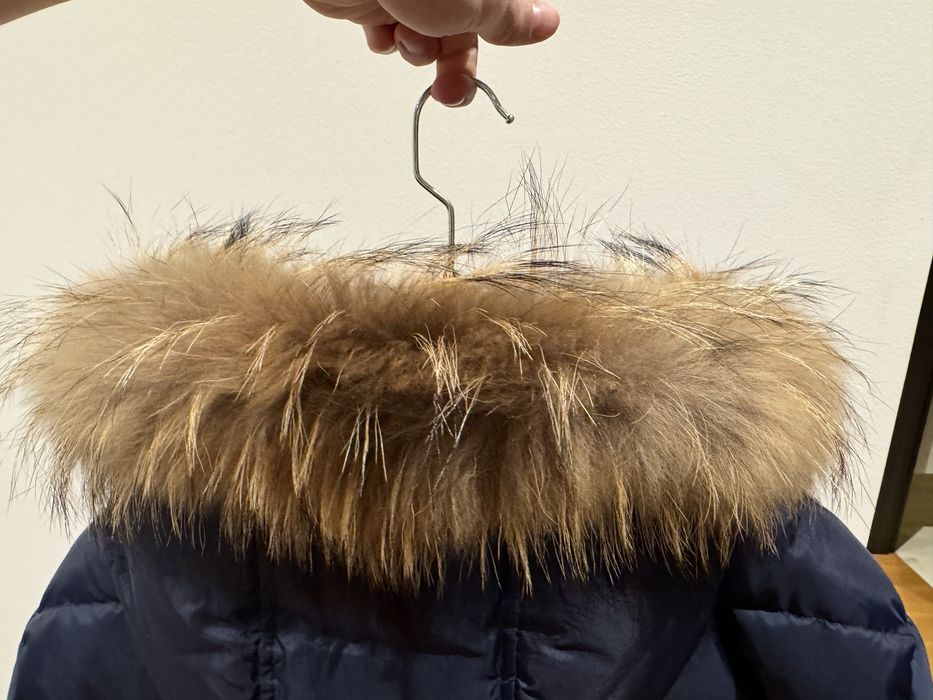 Geaca Gas cu umplutura din puf si guler de blana naturala