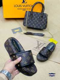 Set papuci+geanta Louis Vuitton