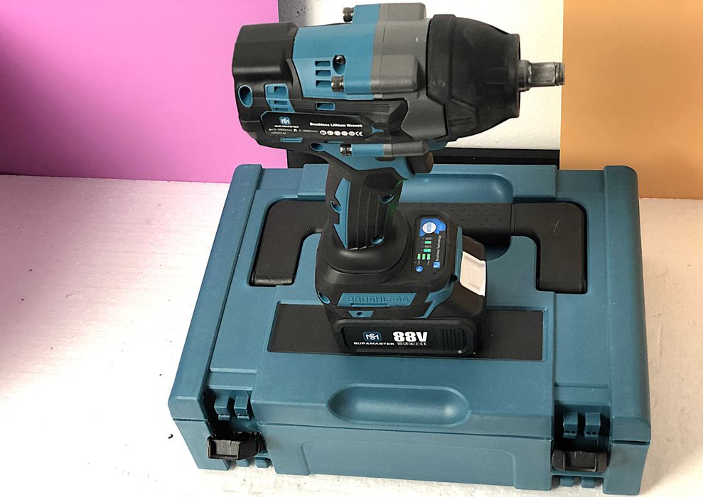 Cheie de impact SUPAMASTER 1000Nm, 88V, 2x baterii