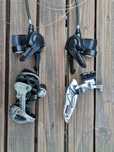 К-т команди, преден и заден дерайльор Shimano 3x8 скорости