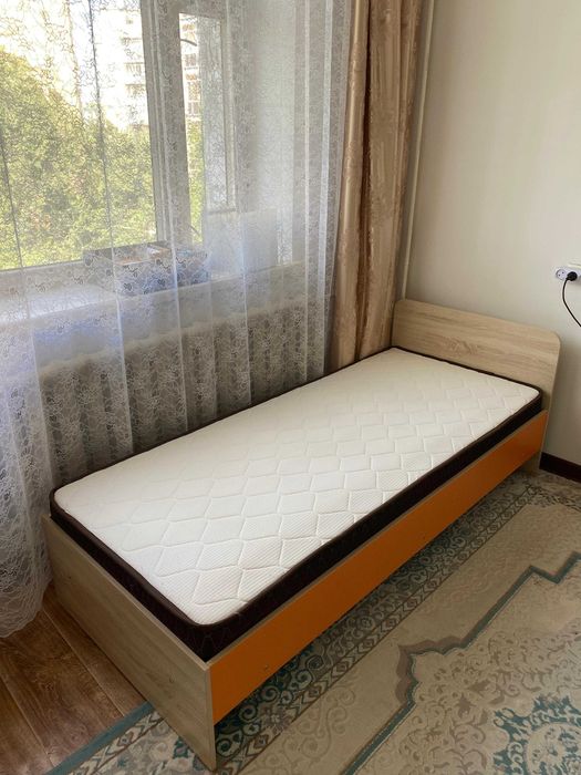 Кровать, с матрасом, 190*80 см