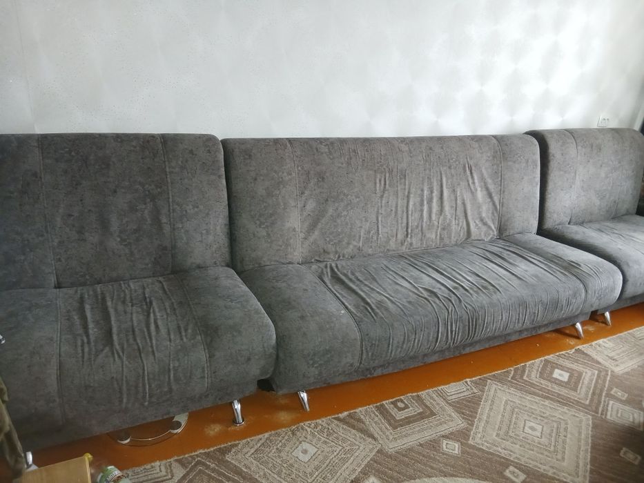 Диван 4метра, серый