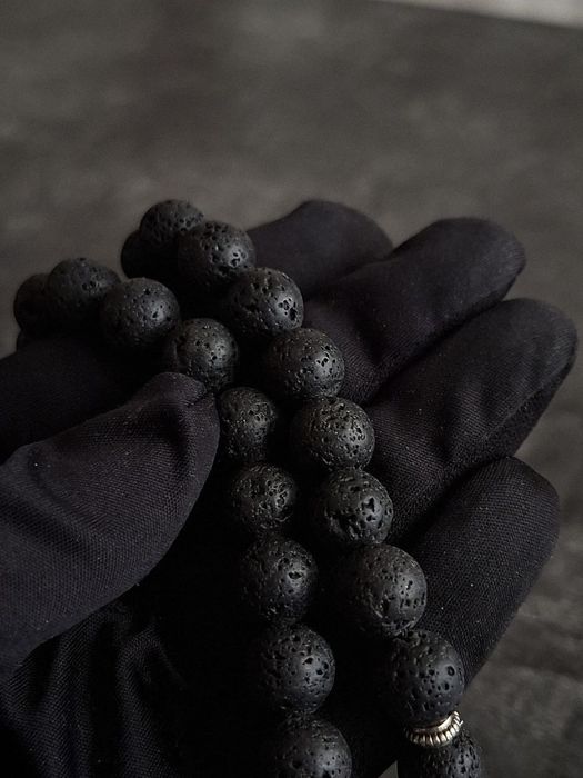 Премиальные чётки(тасбих) ручной работы из лавы— 33 бусины