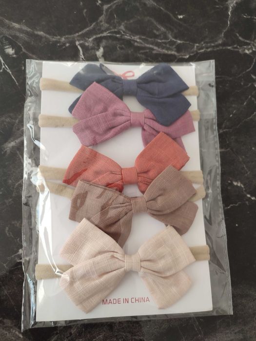 Бебешки ленти за коса с цветчета