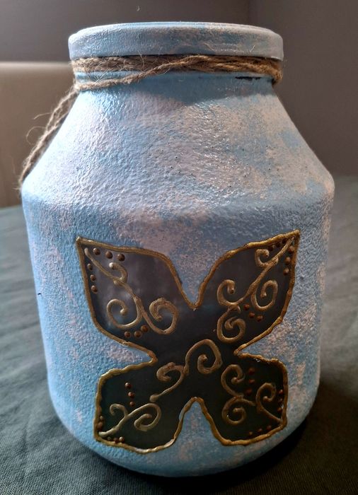 Ръчно декориран буркан