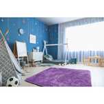 Covor Strado Shaggy 140x200, dreptunghi moale de plus, Violet, nou