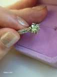 Inel de logodna, diamant 100%