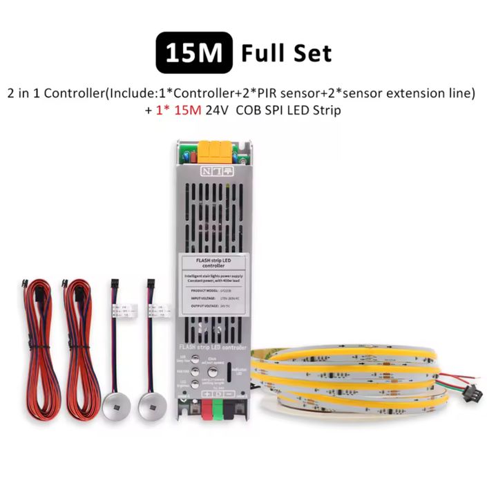 Kit/Controler iluminat banda led dinamica cu senzor