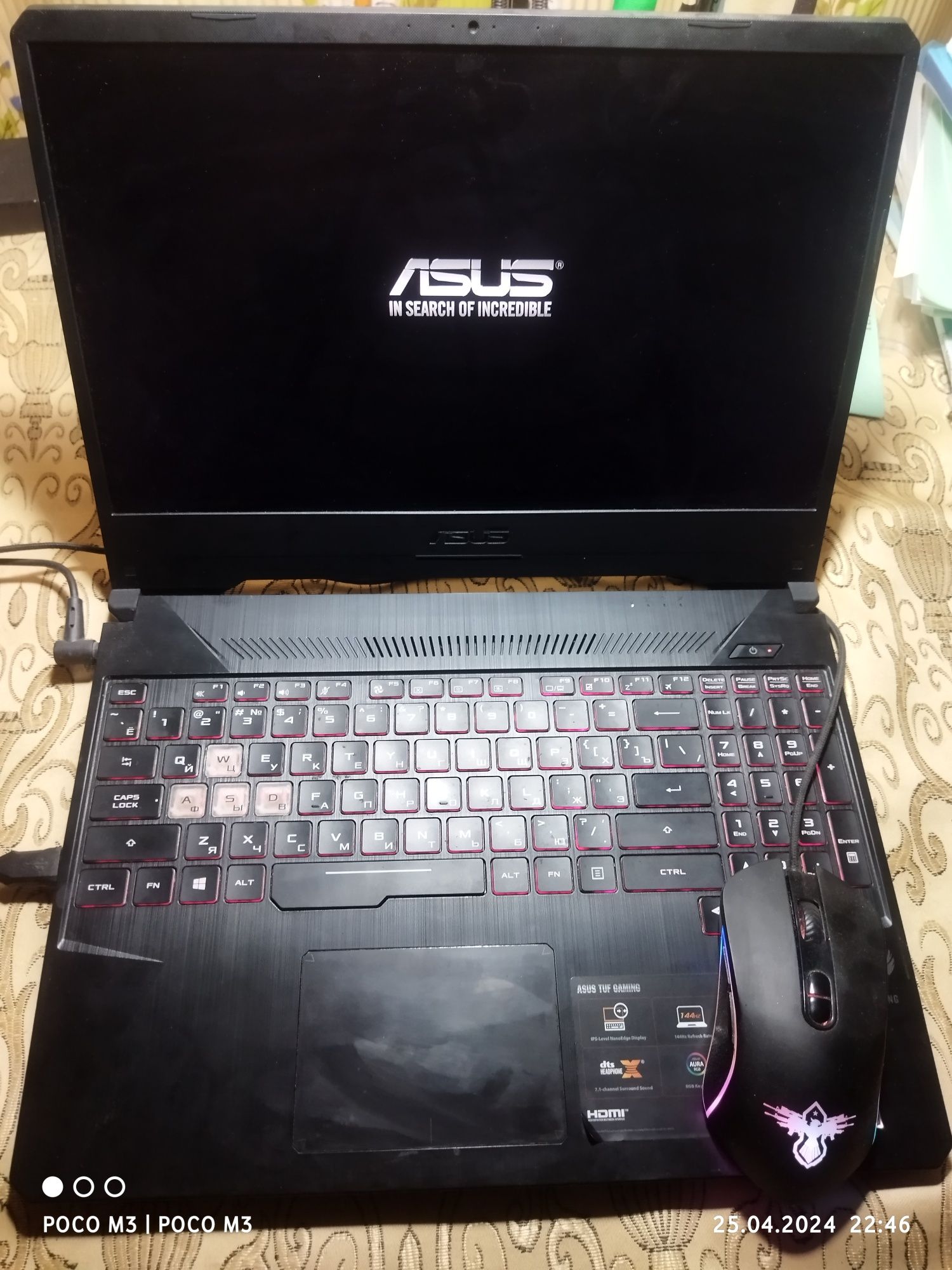 Продам ноутбук Asus tuf gaming