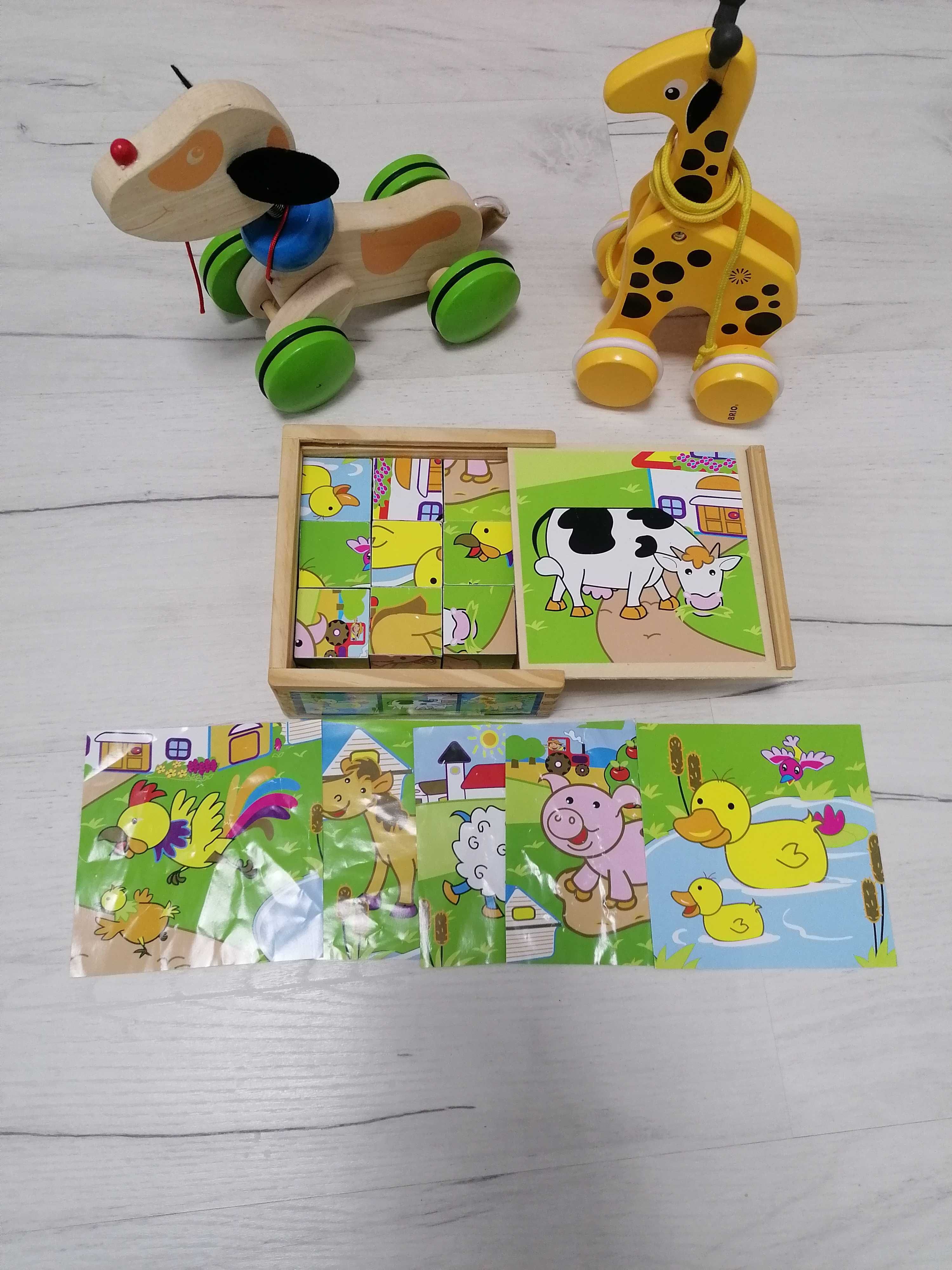 Jucarii lemn, puzzle, de invatare tip montessori