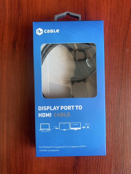 Display Port към HDMI кабел