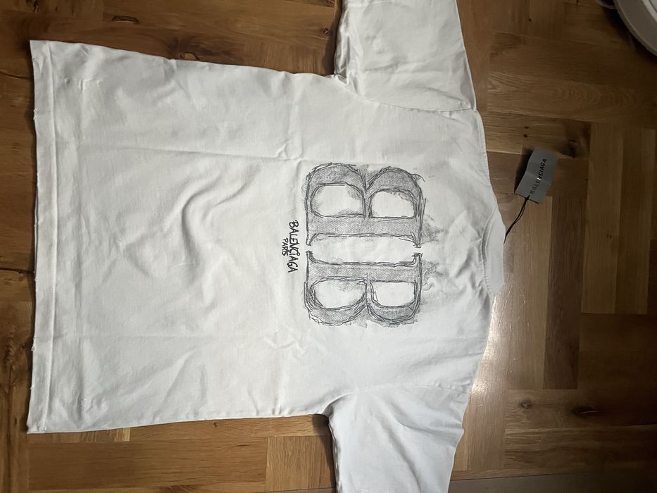 Тениска Balenciaga double B