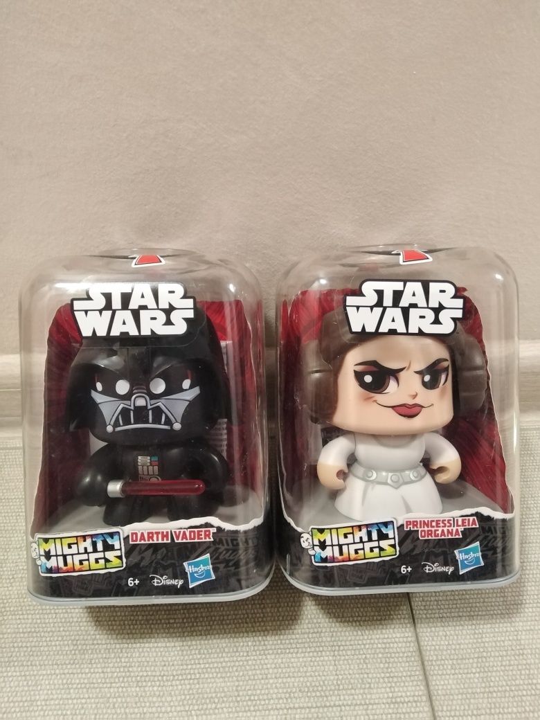 Figurine Mighty Muggs [fete schimbatoare] - Darth Vader & Leia