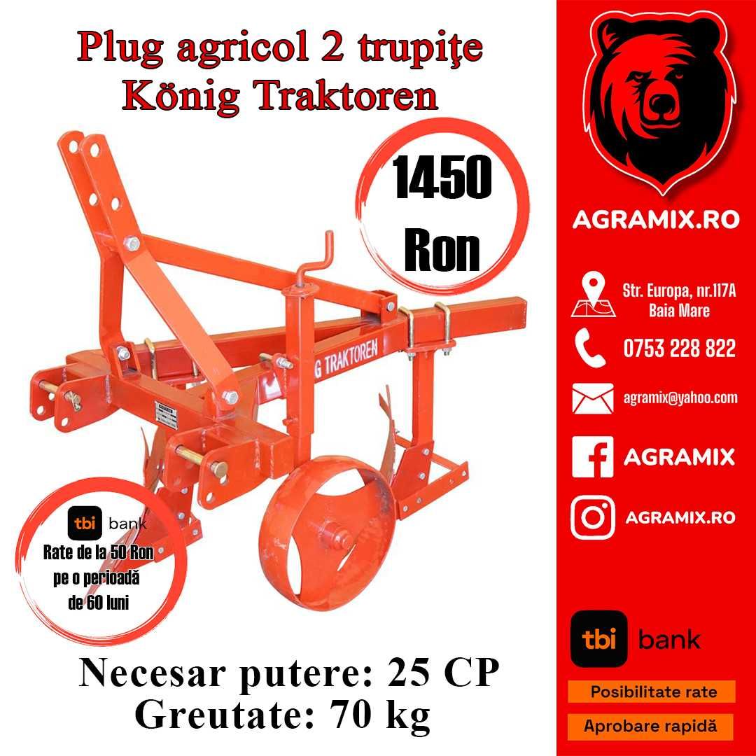 Pluguri agricole noi plug agricol cu trupite fixe Demarol Agramix