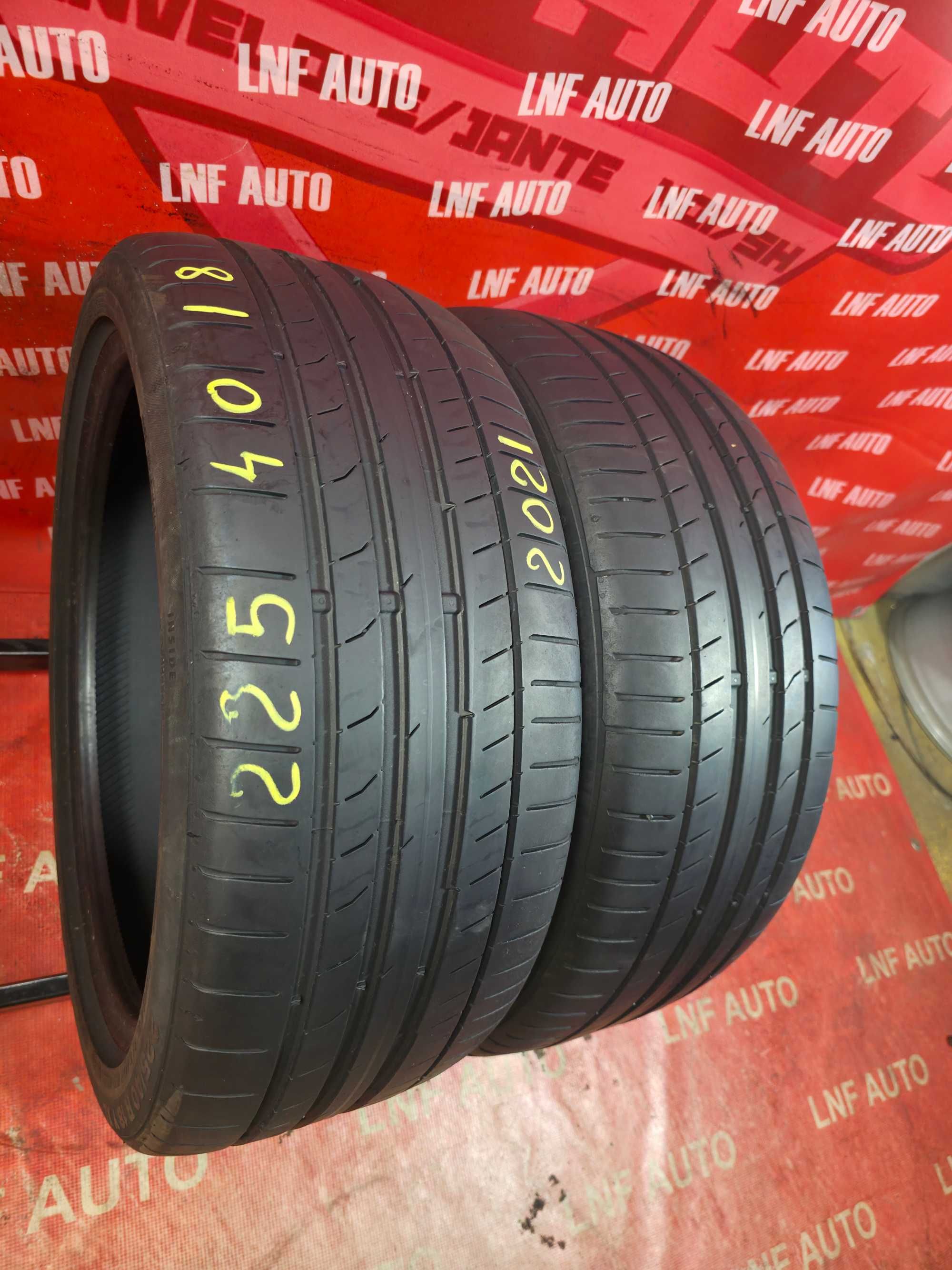 Anvelope de VARA - 225/40/18 - Continental - 5.82 MM - DOT 2021 !