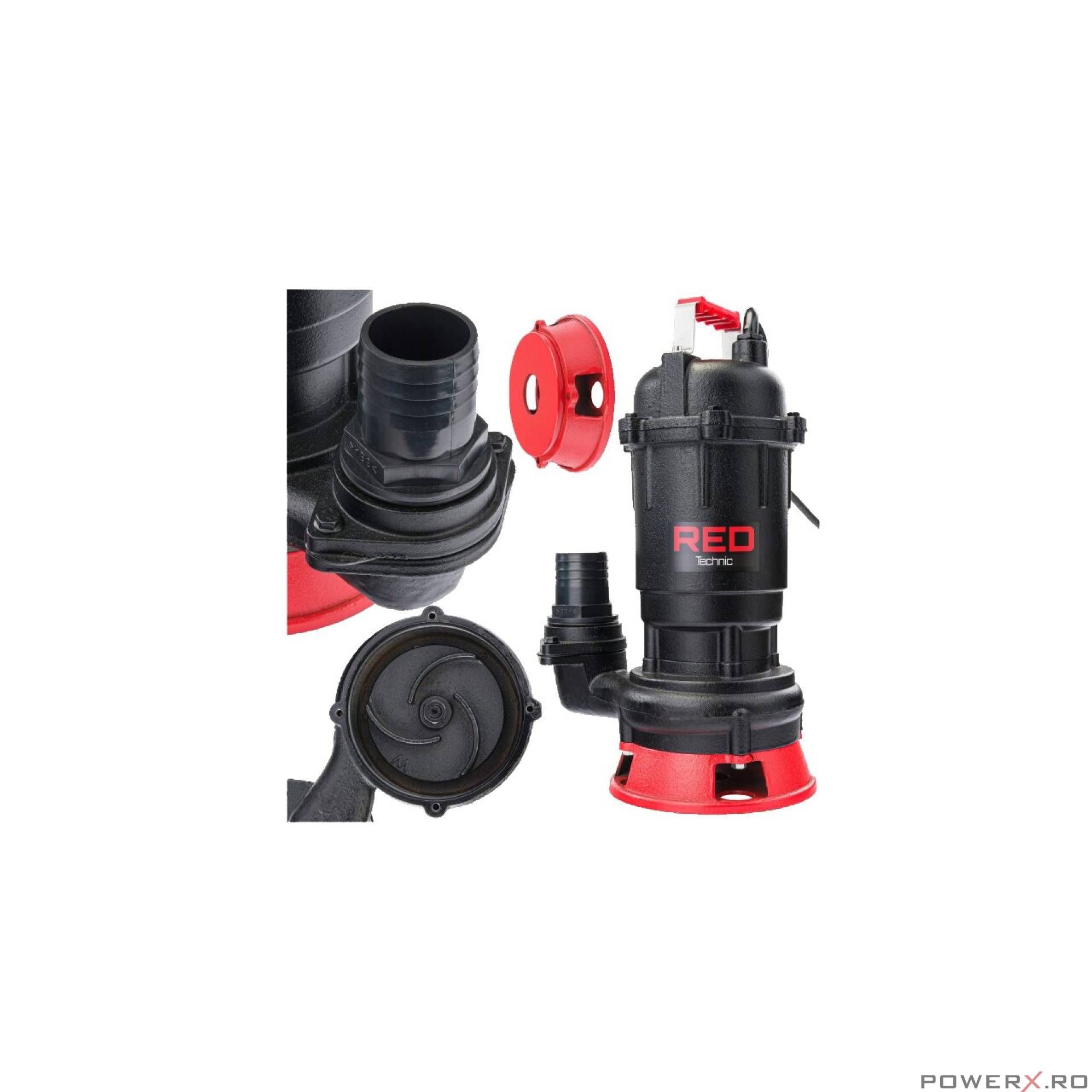 Pompa submersibila pentru apa murdara, 2" capacitate 6000 l/h, putere