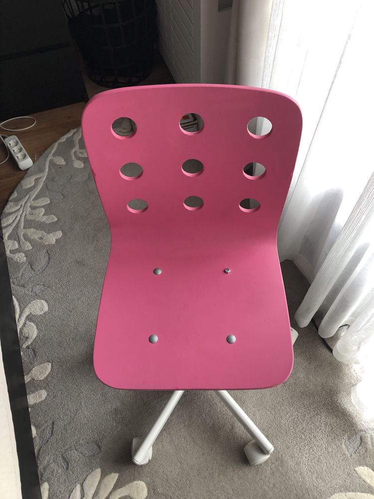 Scaun  birou Ikea roz