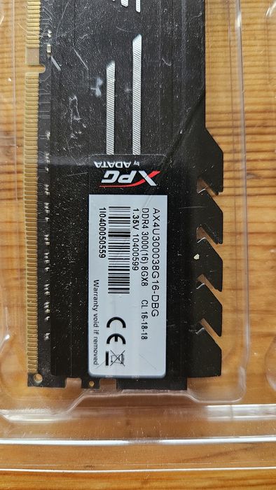 RAM памет DDR4 16GB kit 2x8GB A-DATA XPG GAMMIX D10
