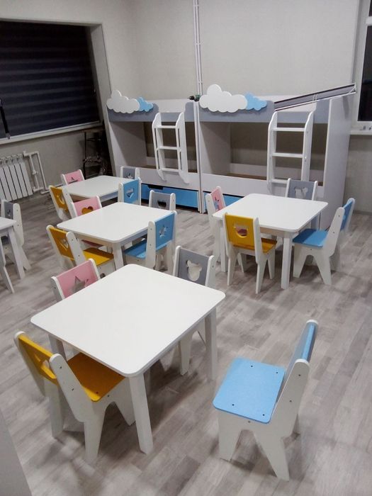 Стол стул комплект для садика. Стол ва стул богчалар учун