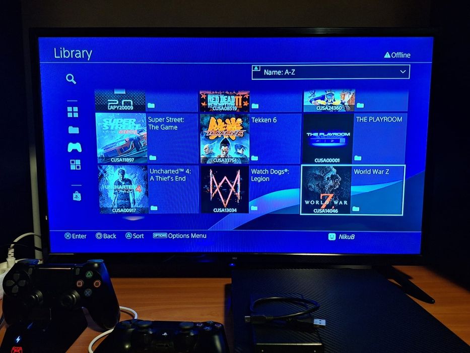 Consola PS4 Slim modat cu chip cu 1 TB +1TB hdd extern