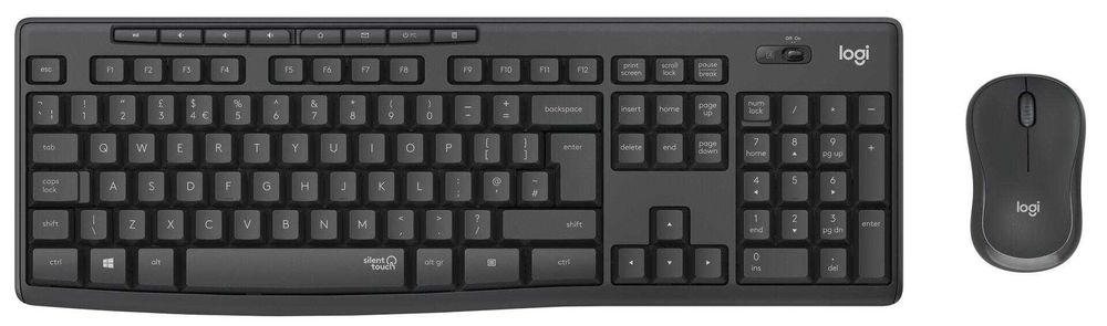 Клавиатура и мышь Logitech Silent Wireless Combo MK295