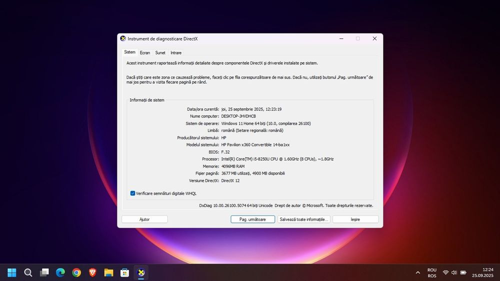 Vând laptop HP Pavilion x360 14 inch