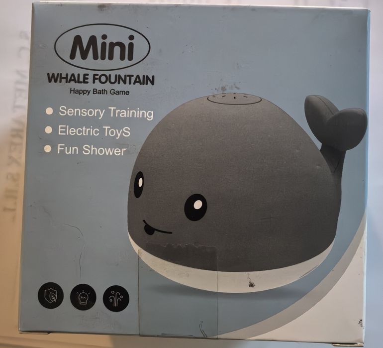 Mini fantana tip balena in cutie