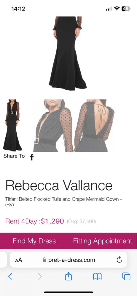 Rebecca wallance rochie eveniment