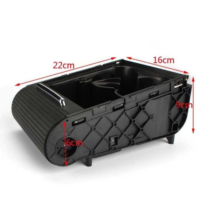 Suport pahare  Passat B6,B7,CC, cu spatiu depozitare