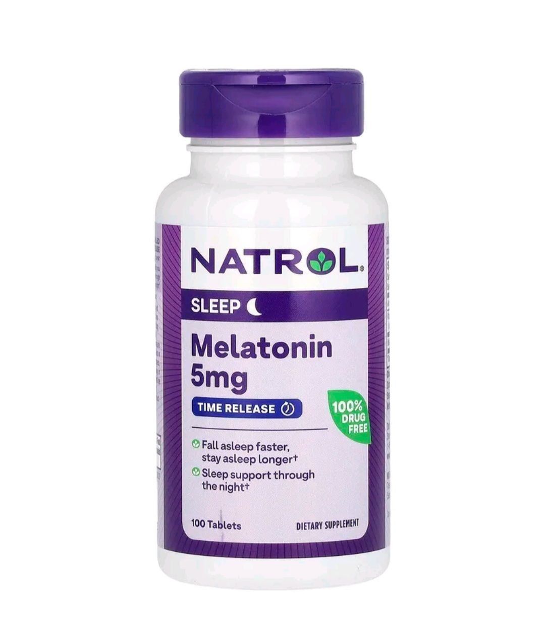Natrol, Мелатонин, 5 мг, 100 таблеток. Из США.