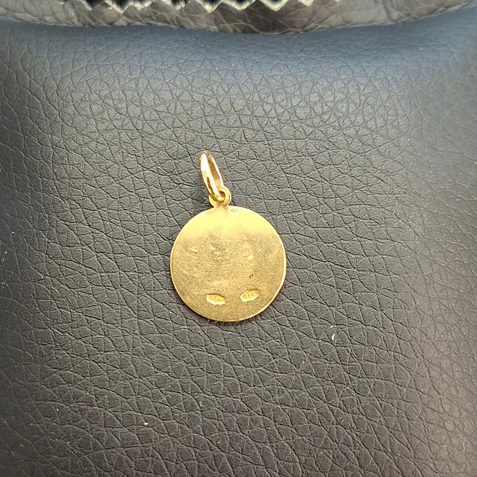 ( B31650.5 / Ag28 Doi Baieti ) Medalion Aur 18K - 2.11 grame / 897 lei
