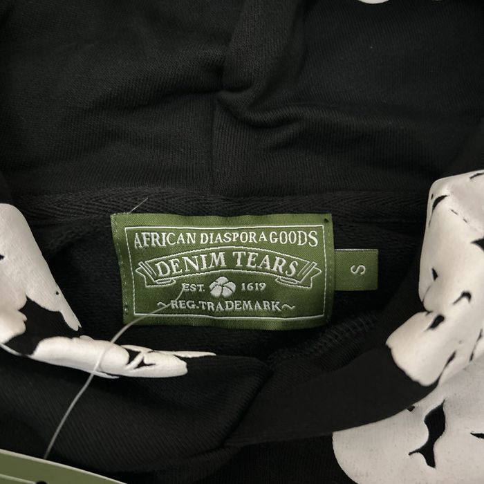 Hanorac Denim Tears negru cu print puffy mărimea S nou cu eticheta