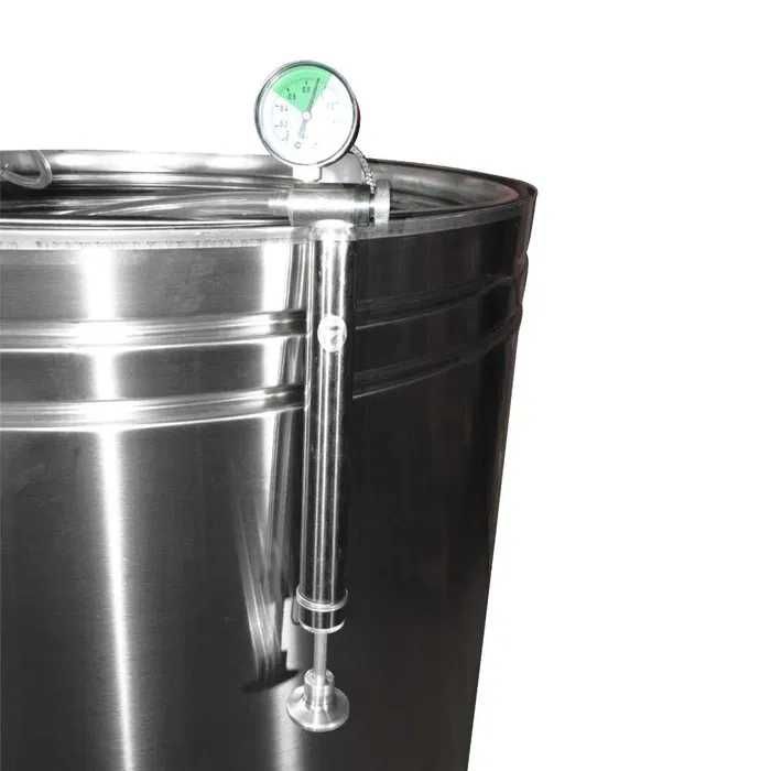 Butoi (cisternă) INOX cu capac flotant 150 L si camera din silicon NOU