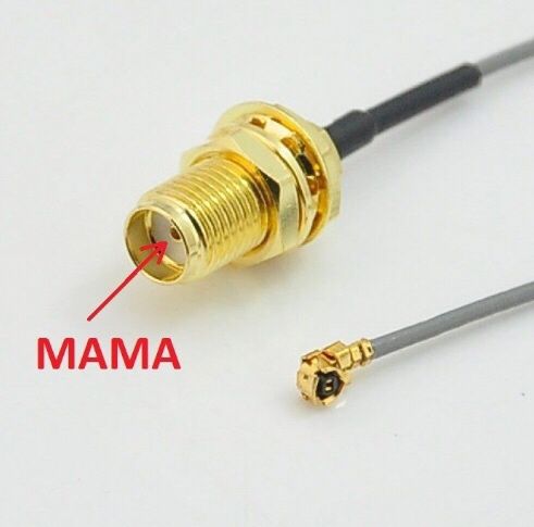Cablu adaptor IPEX SMA -SMA mama IPX 8cm Antena GPS WIFI WLAN