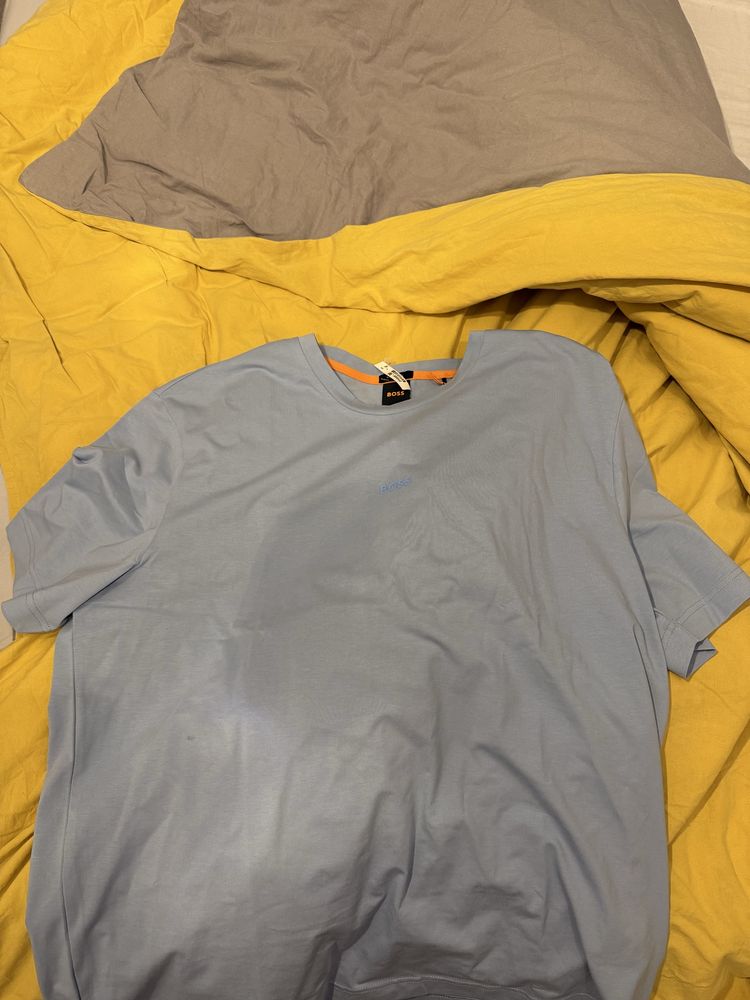 BOSS T-shirt Light Blue Relaxed Fit XL