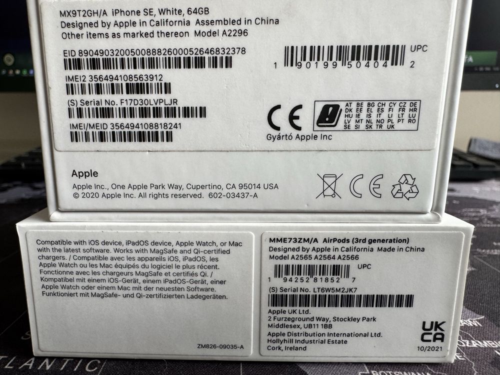 Apple Iphone SE 2020 + airpods 3