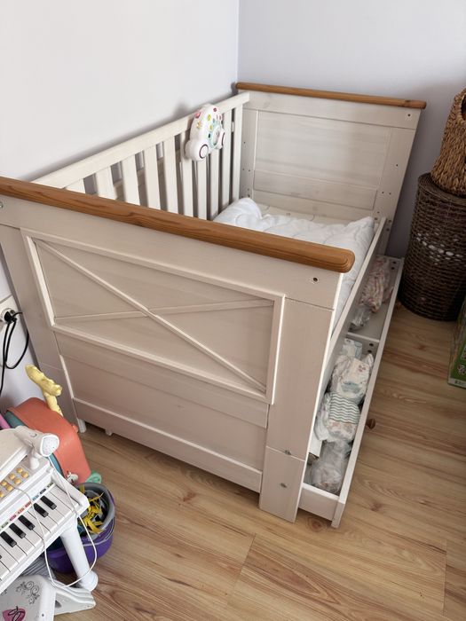 Pătuț Iris pentru Bebe și Junior (Adolescent) , Lemn Masiv