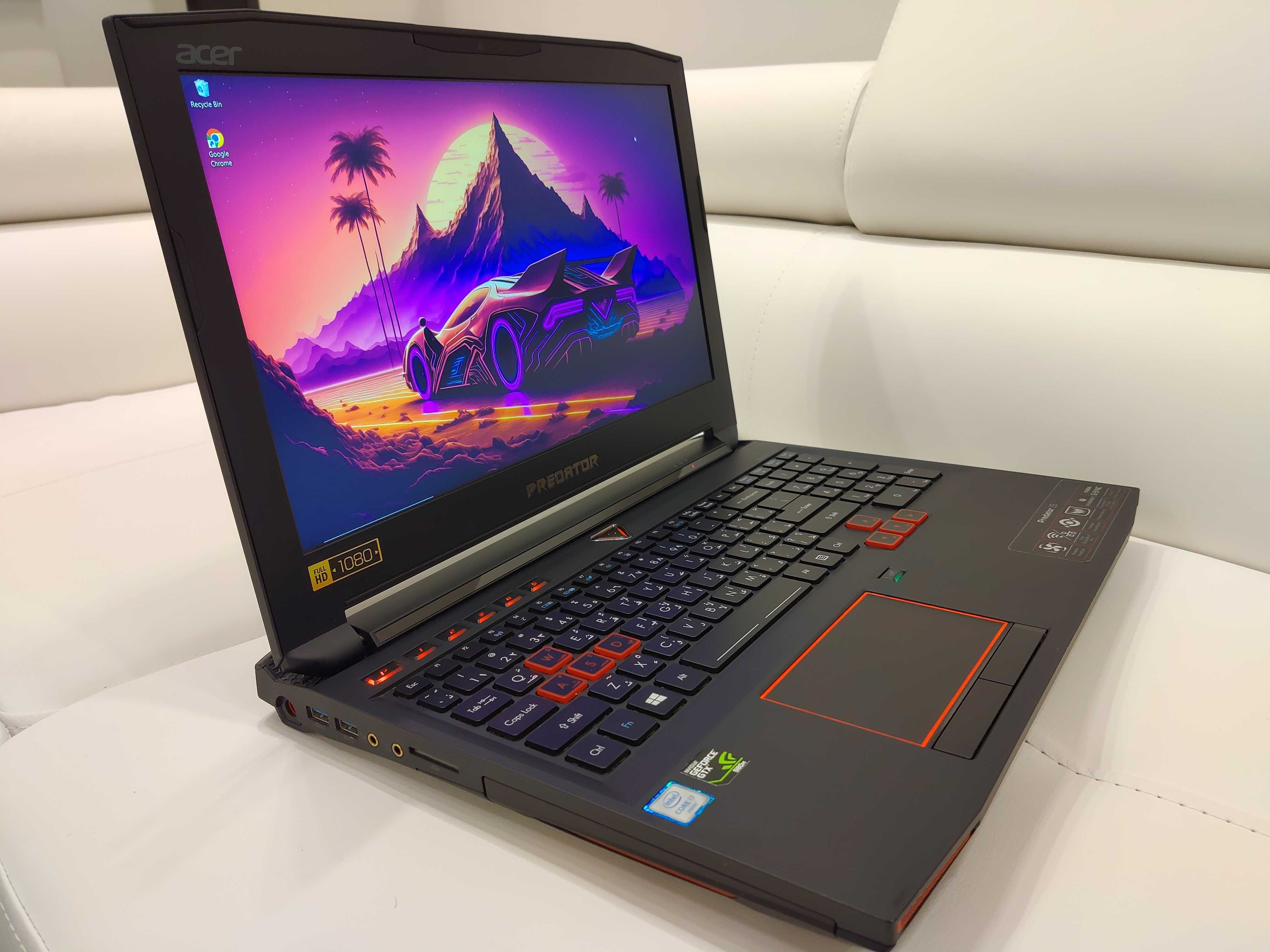 Laptop gaming acer Predator ,intel core i7 , video 8 GB nvidia, ram 32