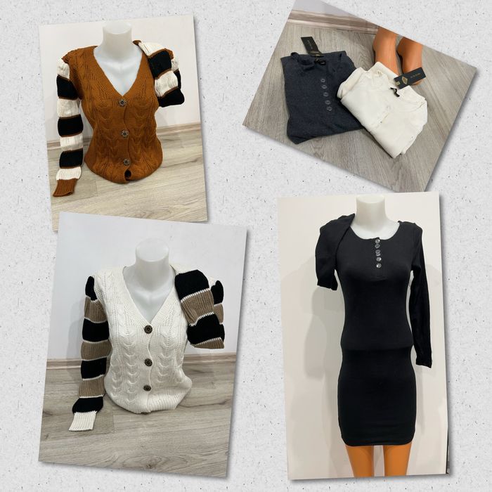Дамски жилетки плетени и рокля