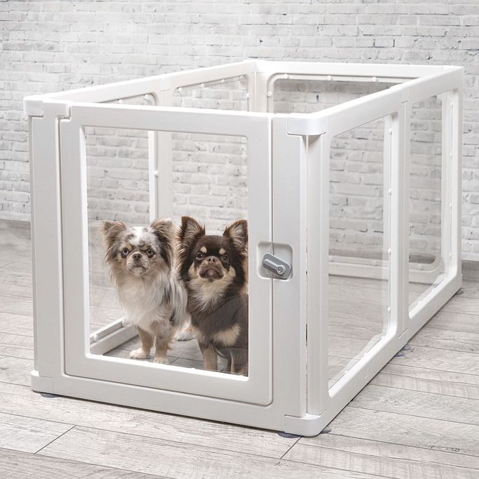 Промо!!! PawZone прозрачна модулна ограда за домашни любимци