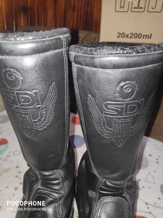 cizme piele de motociclisti sidi sympatex marimea 43