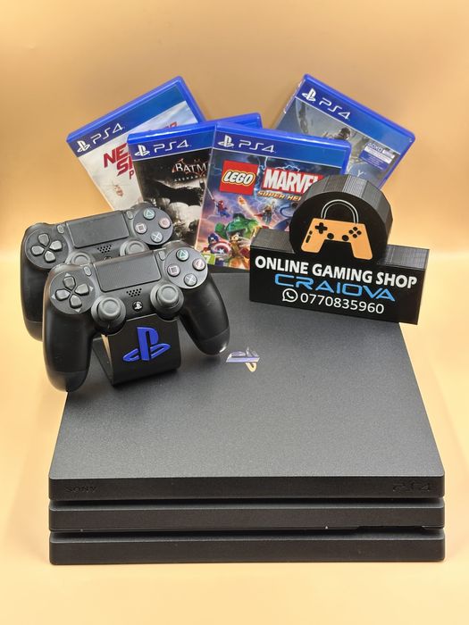 Playstation 4(Clasic-Slim-Pro) 4 jocuri fizice-12 digitale !