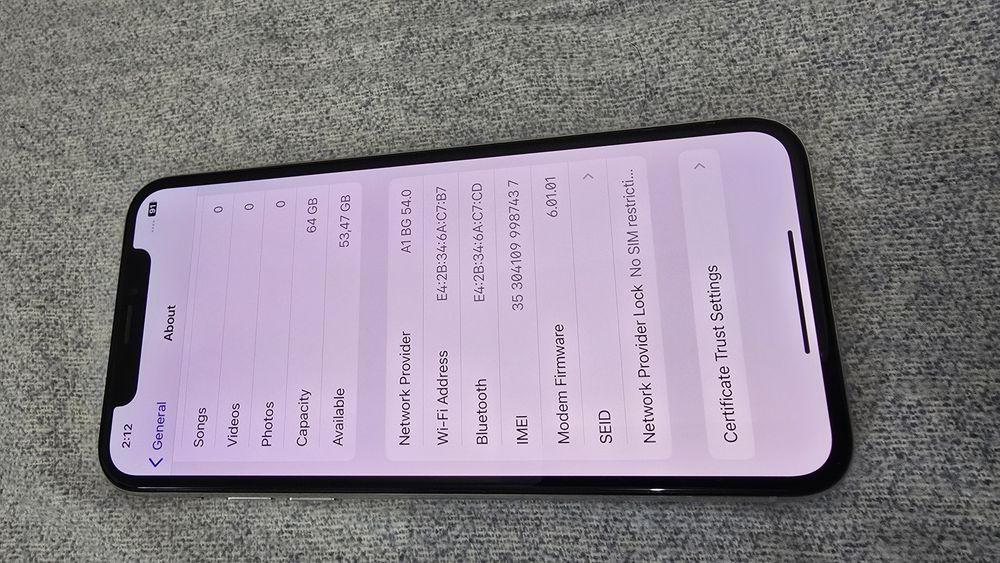 Apple Iphone X 64 GB