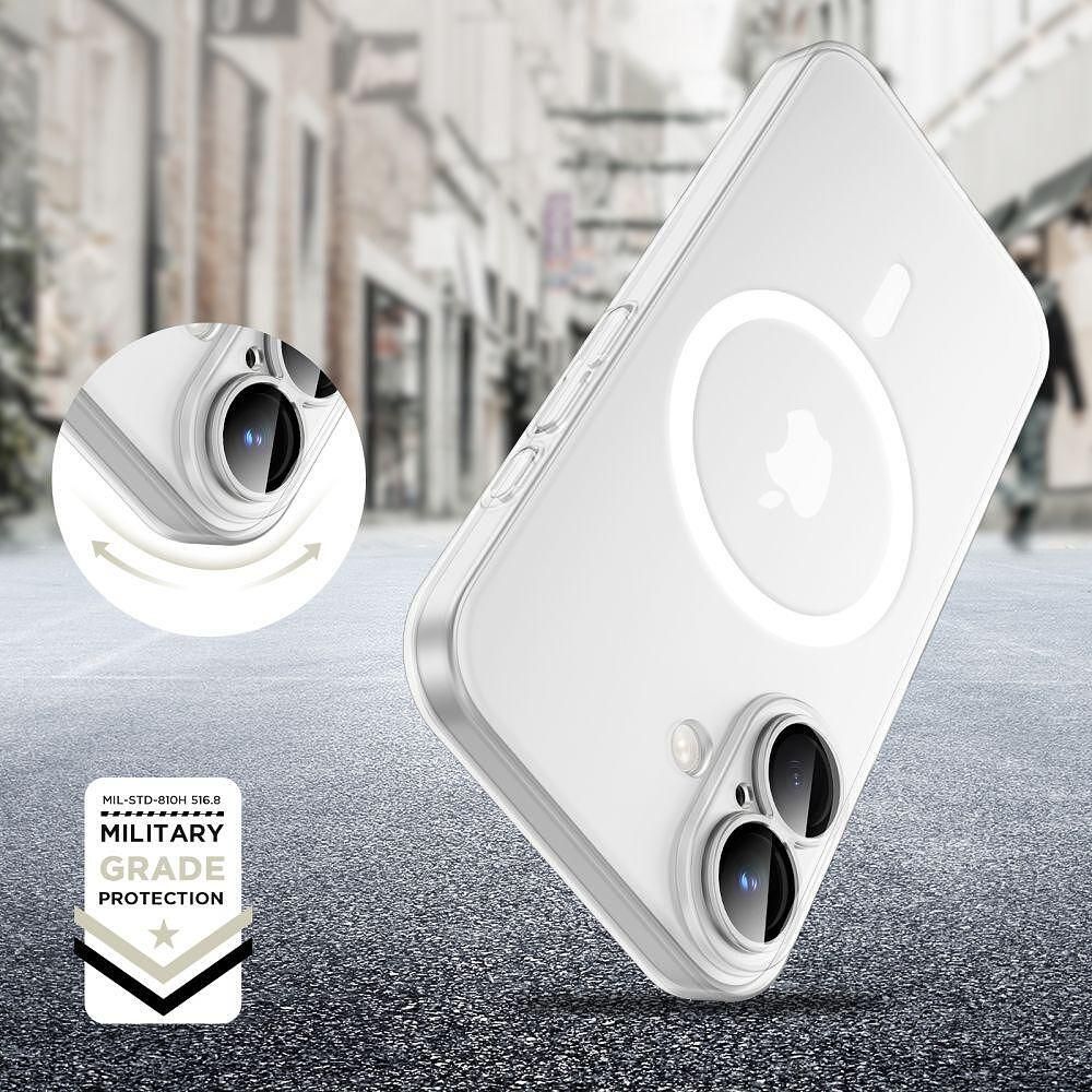 Кейс tech-protect magslim magsafe за iphone 16 - матово бяло