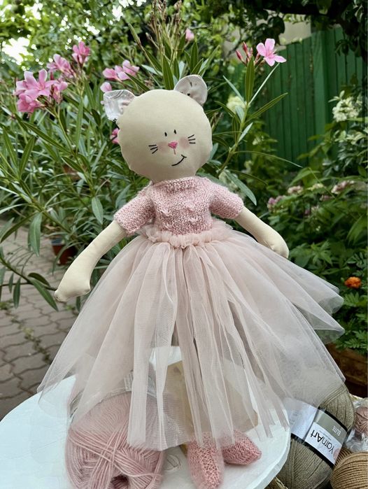 Păpușă (pisicuță) lucrată manual / handmade, Nouă