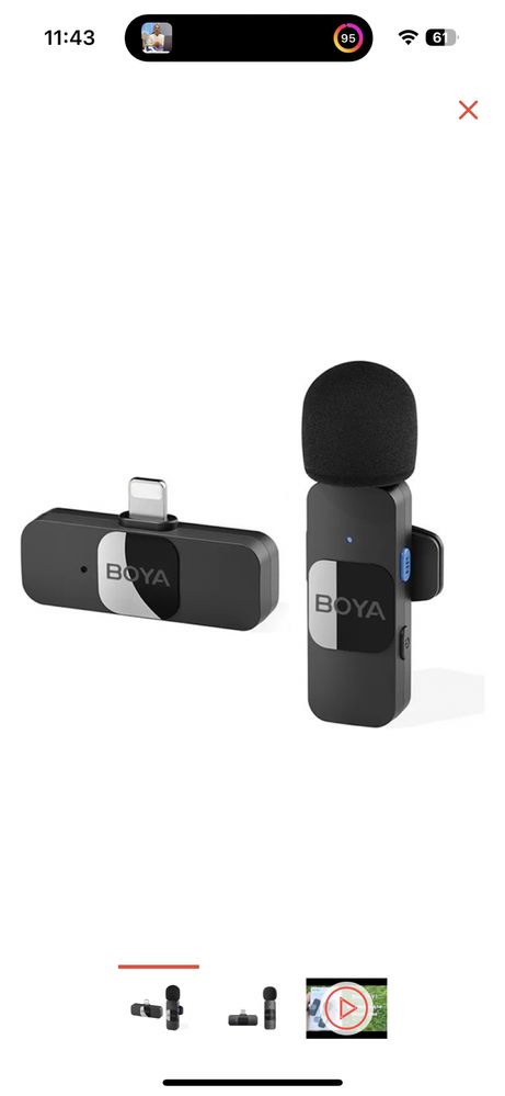 Петличка микрофон BOYA